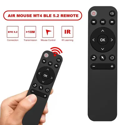 MT4 5.2 Smart Home Bluetooth Remote IR Learning Remote Controller Is Suitable for Controlling TV Box