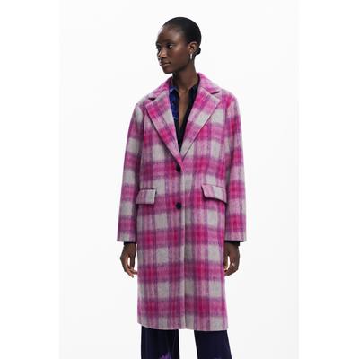 Pink tartan coat