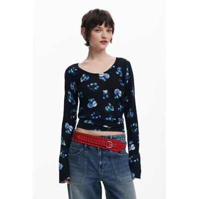Fruit sweater with mock neck