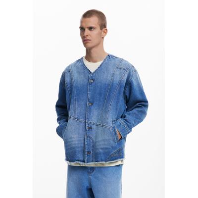Patchwork denim jacket