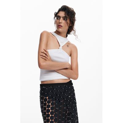 Tie-front T-shirt