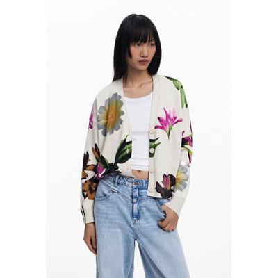 Floral print cardigan