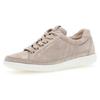 Sneaker GABOR "YORK", Damen, Gr. 43, beige (hellbeige), Ziegenveloursleder, sportlich, Schuhe Sneaker, Freizeitschuh, Halbschuh, Schnürschuh in Schuhweite G (=weit)