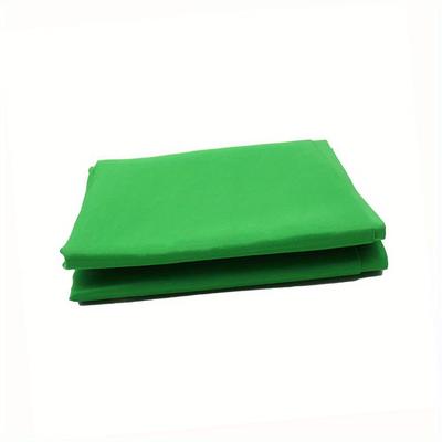 TEMU Professional Photography Green Screen Backdrop - Polyester, Ideal For Live Streaming & Studio , Blue/black Light-absorbing Solid Color Wall Image