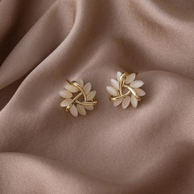 TEMU 1 Pair Geometric Triangle Earrings For Women, Stainless Steel Design, Ideal Festival Gift Image