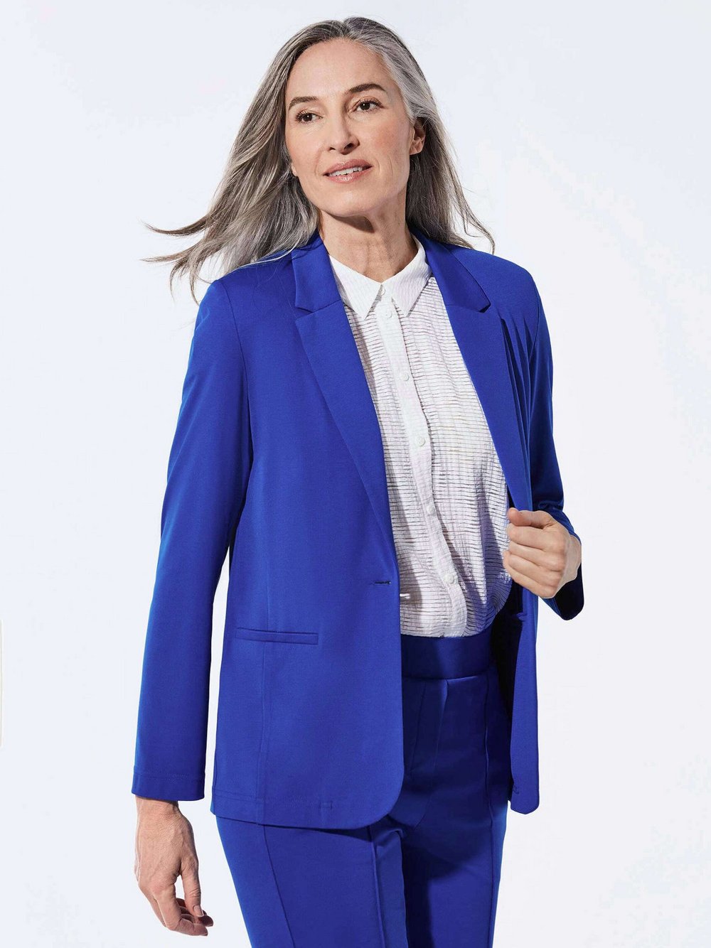 Goldner Blazer Uni Damen royal, 22 Image