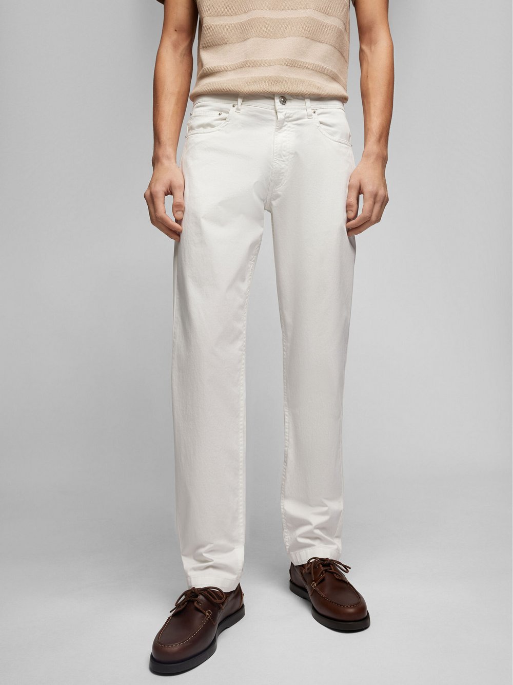 Hechter Paris Chinohose Herren weiß, 36-32 Image