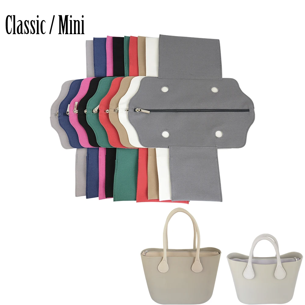 Neuer Obag Classic Mini Canvas Stoff Organizer einfacher Innenfutter Einsatz für Obag Standard Mini O Bag Damen Handtaschenzubehör Image