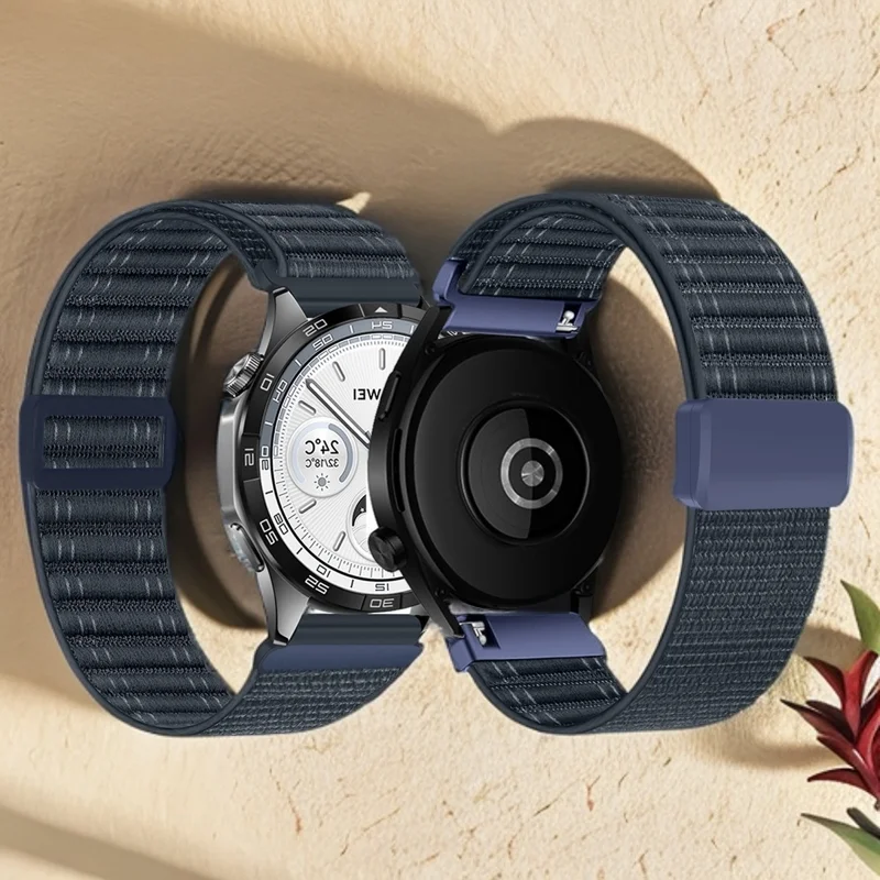 18/20/22 mm Universalbänder für Garmin Fenix7/7S Uhrenarmband Magnetwellen-Nylonarmband für Samsung/Huawei/Amazfit/Ticwatch-Uhr Image