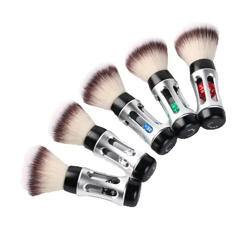 Yaqi Bandstand Dice Version 26 mm Matte Chrom Metallgriff Kunsthaar Rasierpinsel für Männer Image