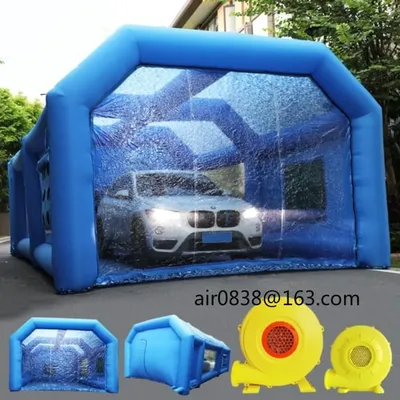 Portable Inflatable Spray Booth Inflatable Car Parking Tent Inflatable Bubble Garage Automotive Paint Booth Car Cover For Sale