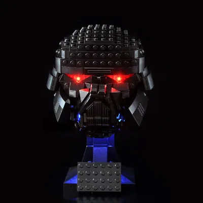 LYBMTWF LED-Beleuchtungsset für 75343, kompatibel mit Star Wars Dark Trooper Helm-Bausteinen-Modell, NICHT im Lieferumfang enthalten. Das Modell-Set