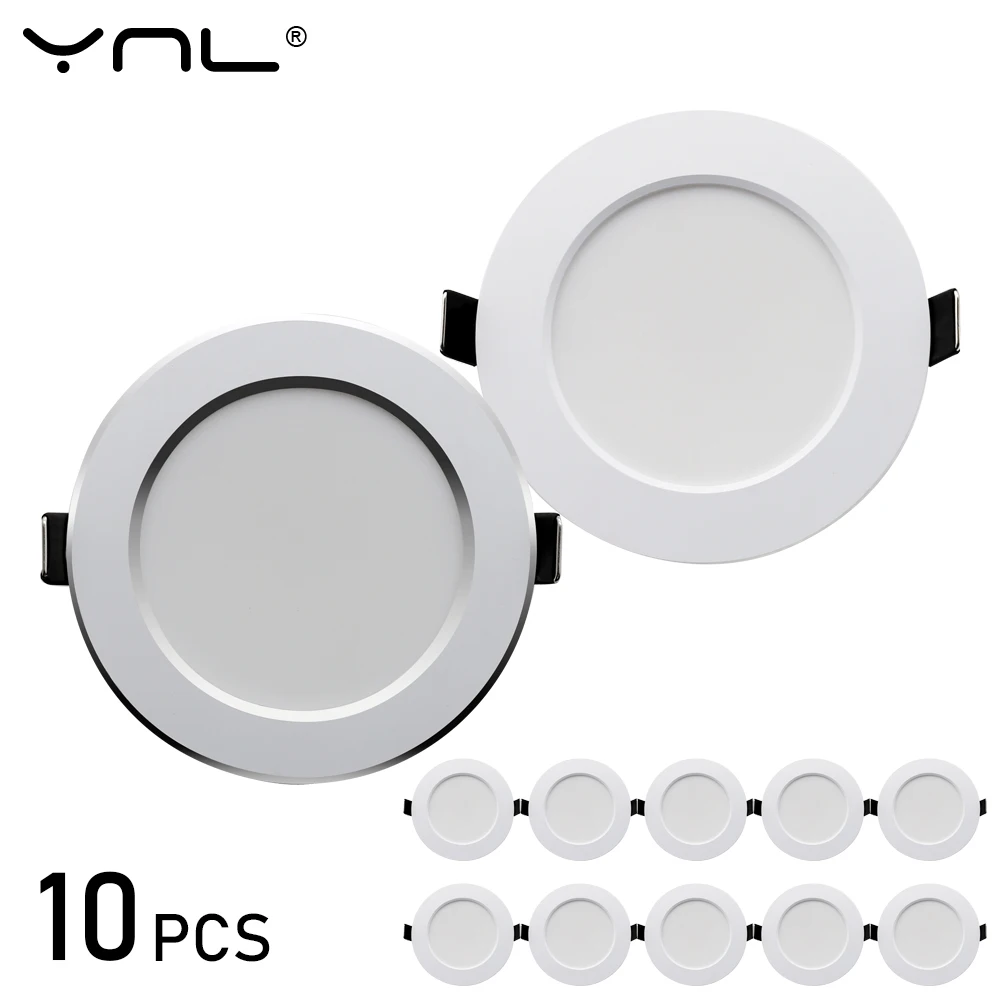 10 Teile/los LED Downlight AC 220V 7W 9W 12W 15W 18W Runde Einbau licht Wasserdichte Spot Lampe Unten Licht Küche LED Spot Licht