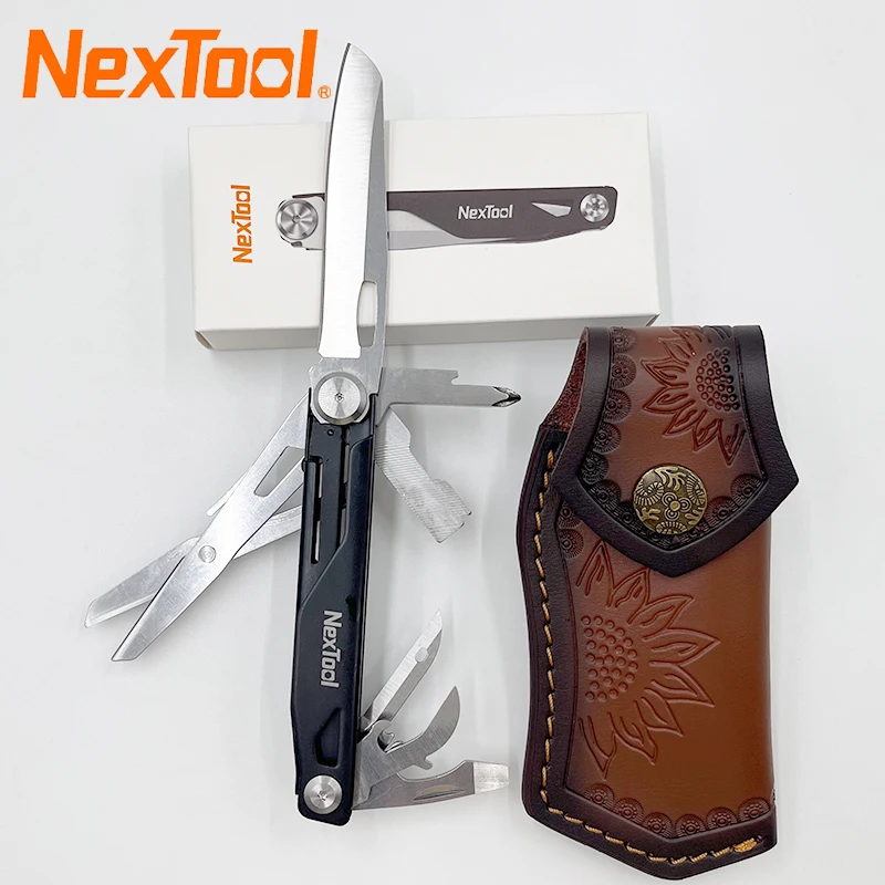 NexTool 12-in-1 Multitool Messer Outdoor Taschenmesser Survival Kit Schere Klappbares Multitool Schraubendreher EDC-Ausrüstung Image