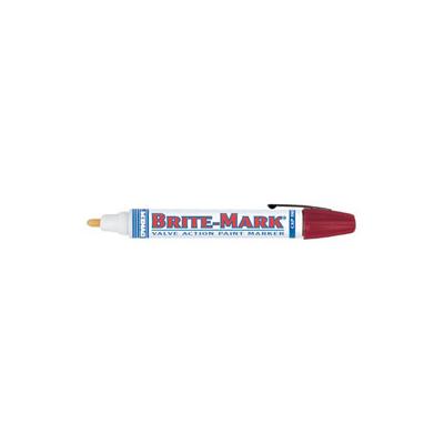 Dykem BRITE-MARK 40 Threaded Cap/Barrel Permanent Paint Marker, Yellow, Medium (253-40006) Each