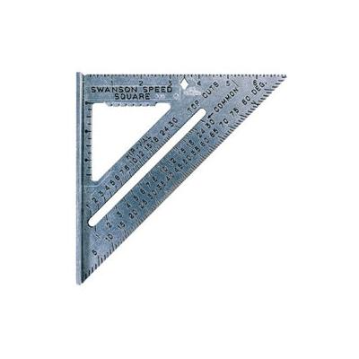 Swanson Tools Speed Square, 7 in L, Heavy-Gauge Billet Aluminum Alloy (698-S0101) Each