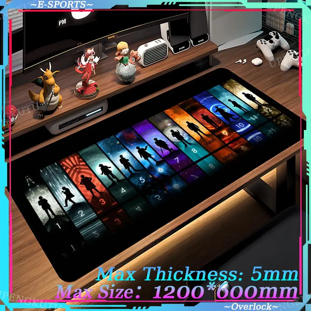 TV D-Doctor Britain W-Who For Computer Game Big Keyboard Office Large Mouse Mat 90x40cm Anti-slip Rubber PC Mice