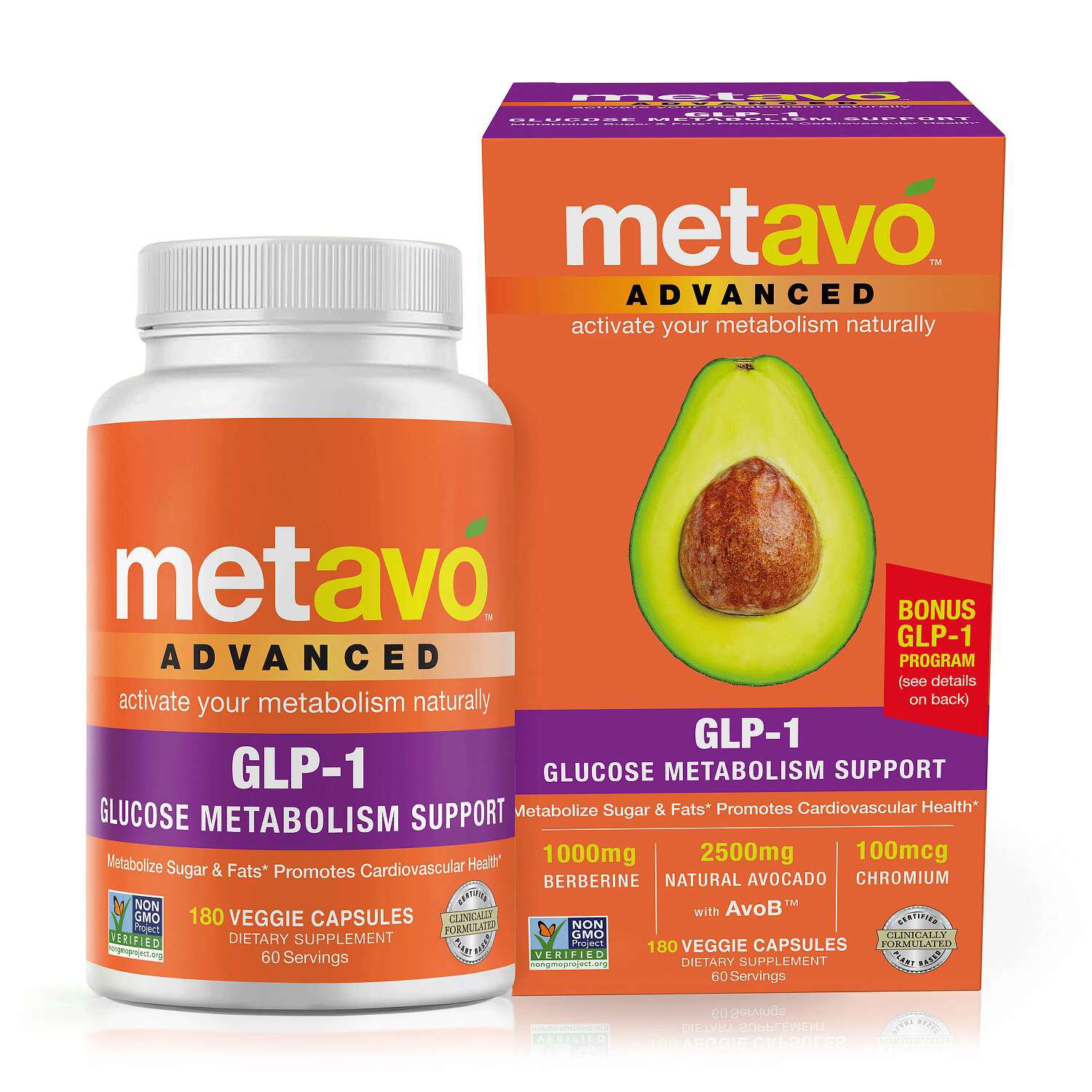 Advanced Metabolism Support Healthy - 180 Veggie Capsules (60 Servings)