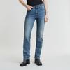 Straight-Jeans G-STAR "Strace Straight Wmn", Damen, Gr. 32, Länge 32, blau (sun faded niagara), Denim/Jeans, Obermaterial: 92% Baumwolle, 6% Elastomultiester, 2% Elasthan, casual, straight fit, Jeans