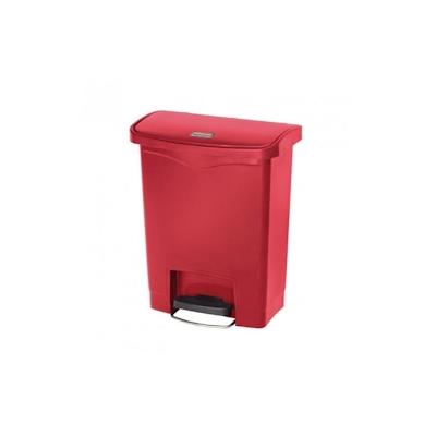 Frontaler Tretabfalleimer Rubbermaid Slim Jim rot 30L Polyethylen30425 x271x536mm RUBBERMAID Image