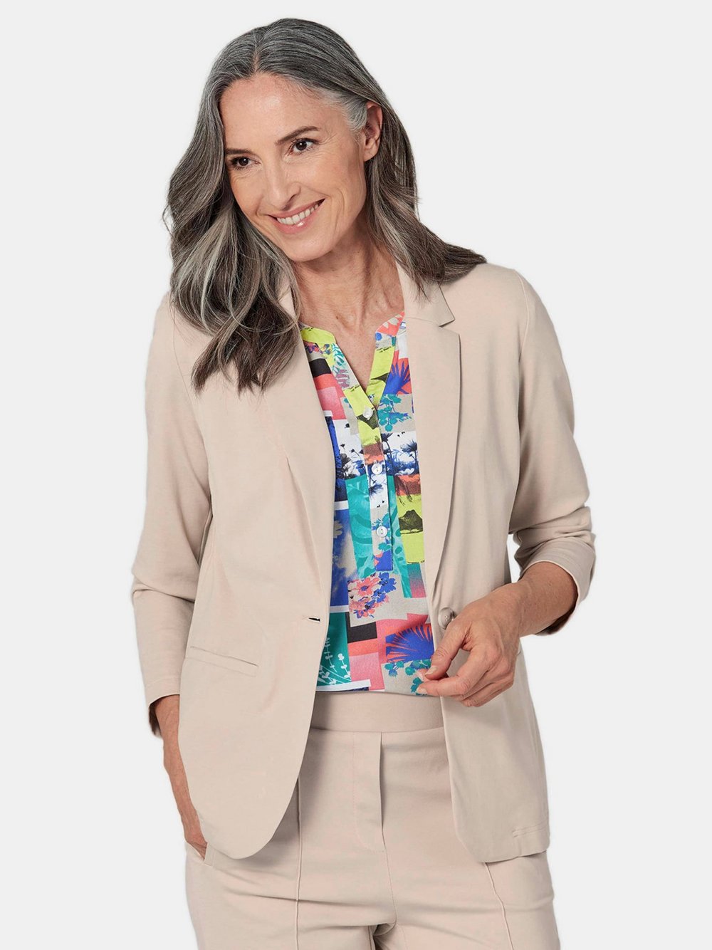 Goldner Blazer Damen beige, 44 Image