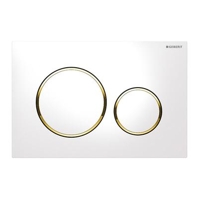 Sjqka - Geberit Sigma20 - Betätigungsplatte SIGMA20, weiß / vergoldet (115.882.KK.1) Image