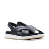 Sandale CLARKS "Tuscan Cross", Damen, Gr. 36, schwarz (schwarz leather), Leder, sportlich, Schuhe, Sandalette, Flats, Sommerschuh mit Plateausohle