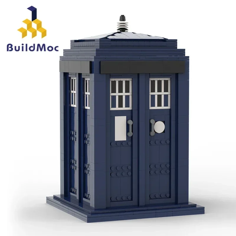 BuildMoc Doctor Time And Relative Dimension in Space Tardised Portal Bausteine Set Whoed Travel Türsteine Spielzeug Kindergeschenke Image