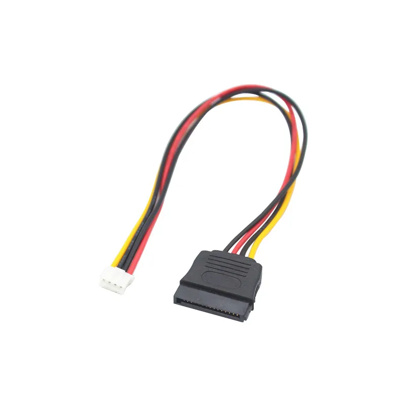 ITX FDD Floppy 4Pin Buchse PH 2,0mm auf 15Pin SATA Buchse Adapter Konverter Motherboard Netzteil führt Kabel Kabel 35CM Draht Image