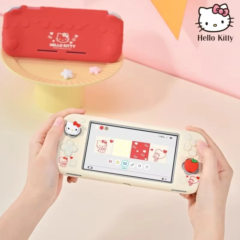 Auf Lager Switch Lite Silikon Schutzhülle Cinnamoroll Kuromi Hello Kitty Kawaii Cartoon Gamepad AntiFall Digital Peripheriegerät