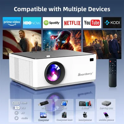 Fxtech Smart Projektor Android 11 4K 1920 * 1080P Wifi6 Sprachsteuerung Allwinner HT20 Image