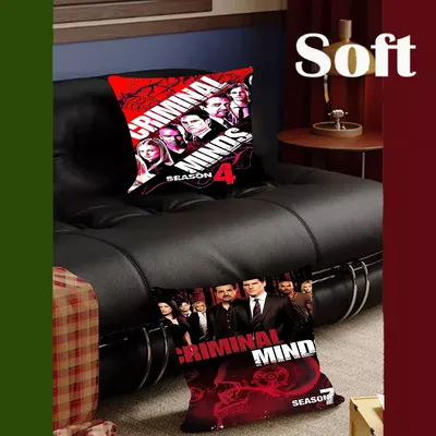 C-Criminal M-Minds TV-Serie Ahorn Design Kissenbezug Happy Autumn Harvest Dekor Urlaub Decorati Image