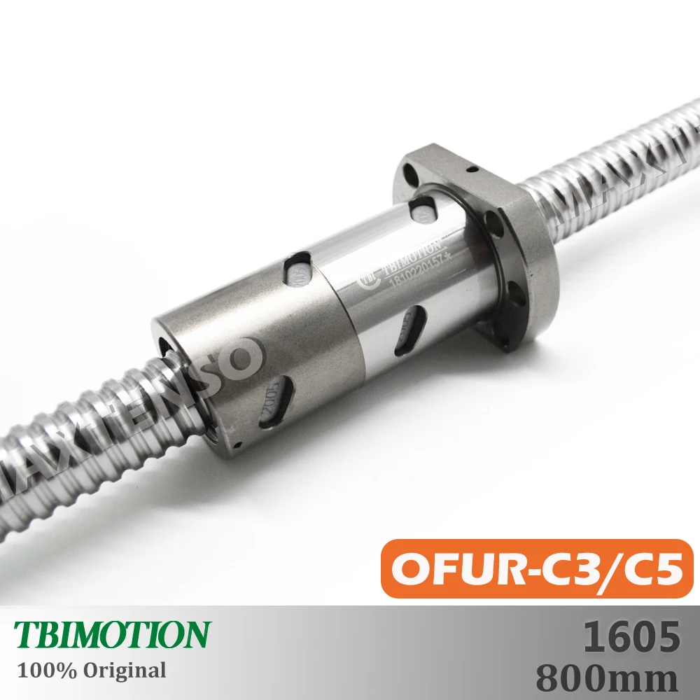 TBI Motion Doppelmutter Ground C3 C5 Kugelumlaufspindel 1605 600 mm DFU1605 OFU1605 Kugelmutter Anti-Spung Hochpräzise CNC-Teile Schleifen Image
