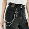 Gun Black Farbe Hip-Hop Hosen Gürtel Ketten Schmuck Zubehör Retro Cool Metal Punk Rock Hip Hop Taille Kette Brieftasche kette Mann