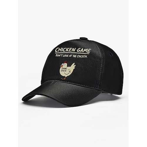 lustiges Hühnerspiel-Baseballcap – verstellbare Unisex-Mütze mit Stickerei, lässige Sportcap für Outdoor, Streetwear und den Alltag Image