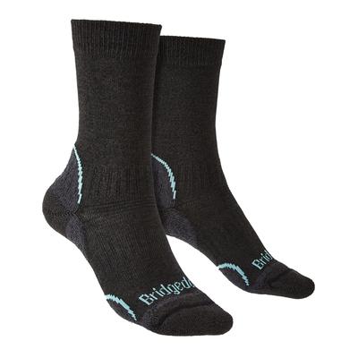Bridgedale - Womens Wandern Leichtgewicht Boot Socken - Graphit / Mint Image