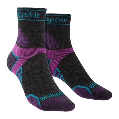 Bridgedale - Leichte Merino-Socken für Damen - Anthrazit / Lila