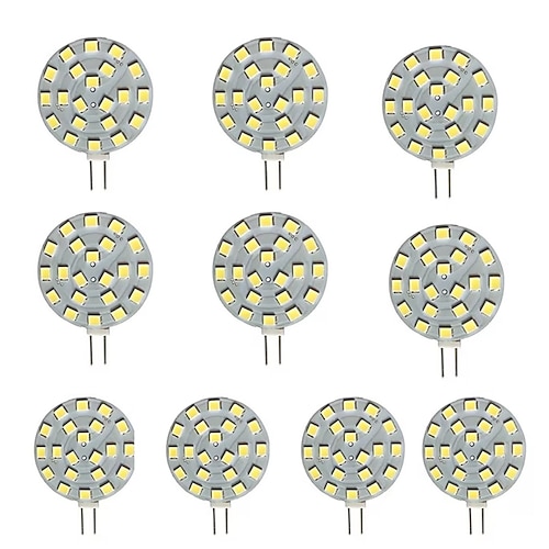 G4-LED-Lampe, 20 W, Ersatz für Halogenlampe, Bi-Pin-LED-Scheibe, JC-Seitenstift, 12 V–24 V AC/DC, Unterschrank-Puck-Glühbirnen, 5/10 Stück Image