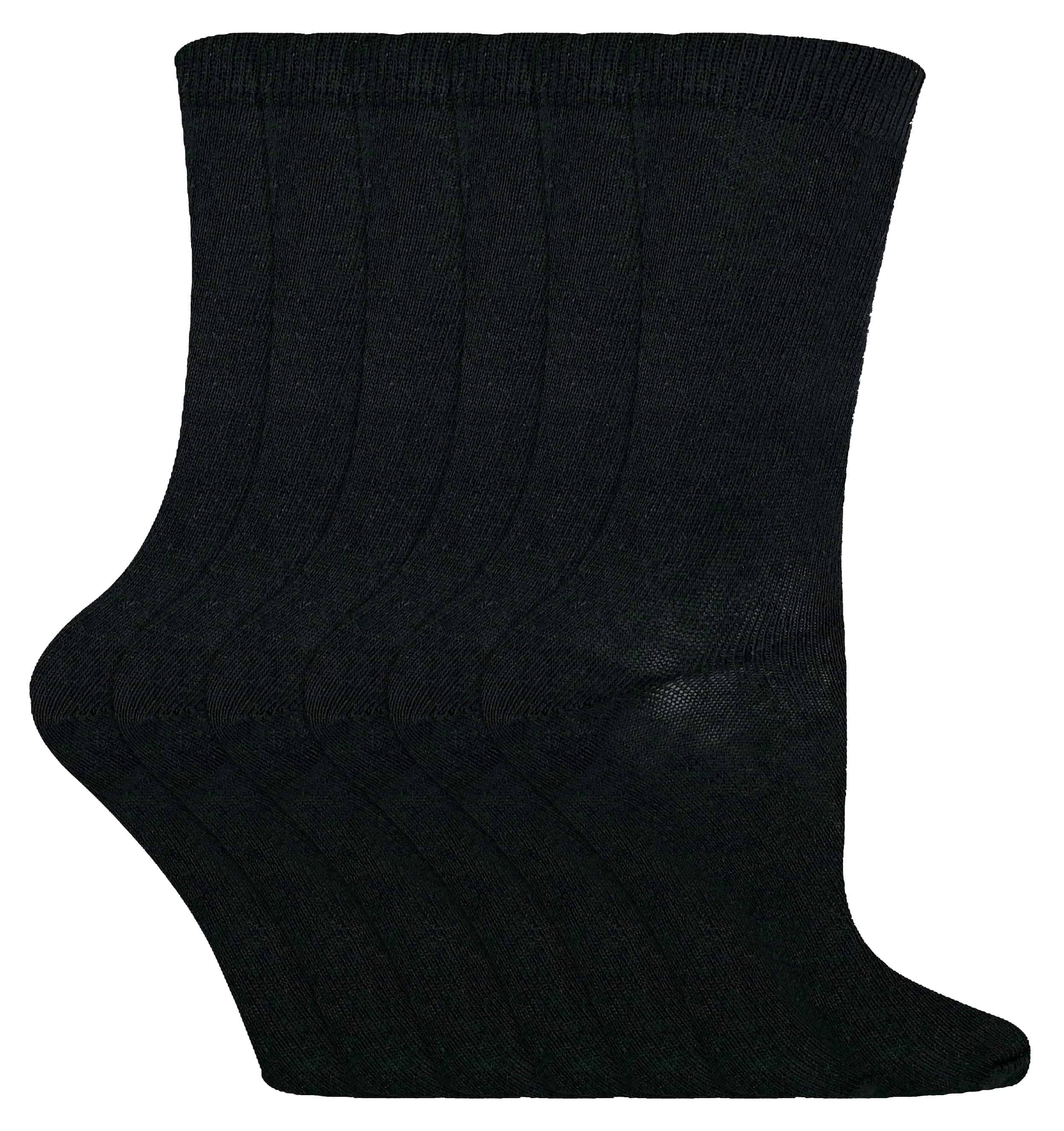 6 Paar Kinder Jungen Mädchen Mitte Kalb feste Farbe lässig Baumwolle Kleid Socken Image