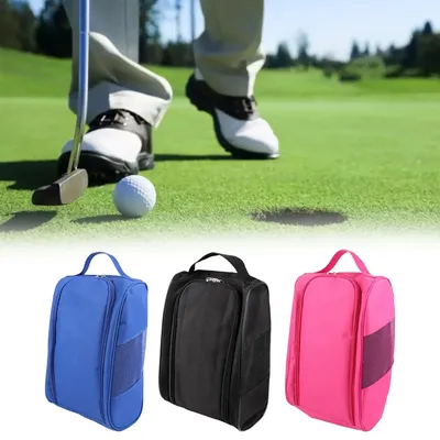 Golf Shoes Bag Golf Accessories Zipper Tote Multi Use Breathable Shoe Carrier Bag for Camping