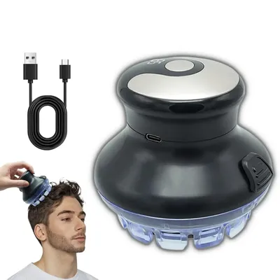 Wireless Circular Hair Clipper with LED Display 2025 New Circular Fast Hair Clipper 3-12mm Length Adjustable Self-hair Kit