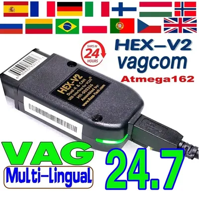 2025 VCDS 25.3 VAG Scanner Tool Cable OBD2 Diagnostic Multi-Language HEX V2 Wesheu VCDS VAG COM For