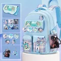 Hatsune Miku Kawaii carino animazione bidimensionale periferica stampa cartone animato studente zaino con cerniera decompressione di grande capacità