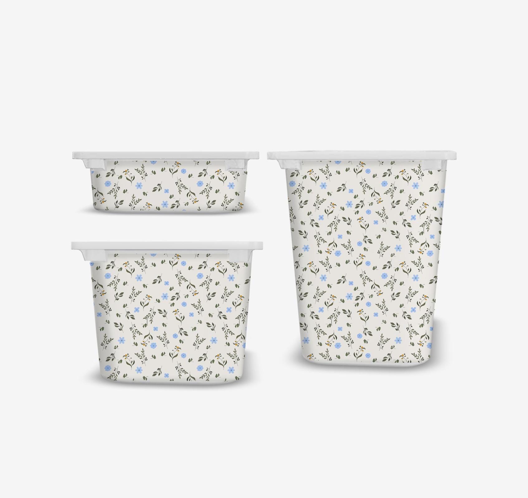Adesivo TROFAST a fiori piccoli Adesivo in vinile TROFAST IKEA Adesivo Trofast ikea Adesivo per sala giochi Trofast Adesivo per contenitori decorativi