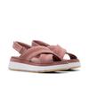Sandale CLARKS "Tuscan Cross", Damen, Gr. 39, mauve suede, Veloursleder, sportlich, Schuhe, Sandalette, Flats, Sommerschuh mit Plateausohle