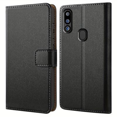 TEMU Compatible With Galaxy M01 M01s M10 M11 M12 M13 M20 M21 M23 Galaxy M30 M30s M31 M31s M32 M51 M52 M53 M62 Case With Kickstand Leather Flip Protective Phone Case Cover Image