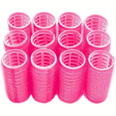 TEMU 12 Pcs Hair Curlers Set - Salon-quality Diy Hairstyle Rollers For Medium To Long Hair, Suitable For Normal Hair Type, For Image