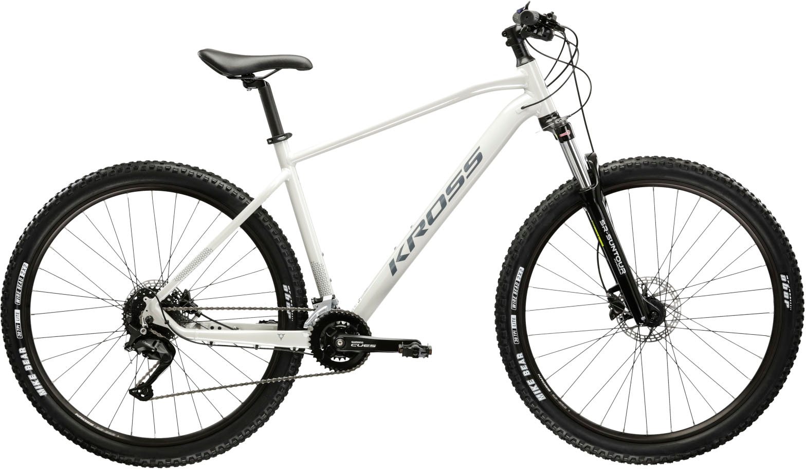 Mountainbike KROSS "Hardtail Hexagon 5.0" Gr. 46, grau (grau, schwarz), Fahrräder, 46cm, 29 Zoll (73,66cm) hinten: 29 Zoll (73,66cm) Image