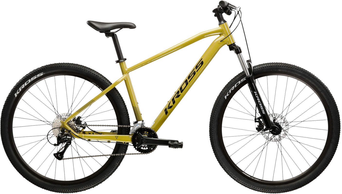 Mountainbike KROSS "Hexagon 3.0" Gr. 46, braun (braun, schwarz), Fahrräder, 46cm, 29 Zoll (73,66cm) hinten: 29 Zoll (73,66cm) Image