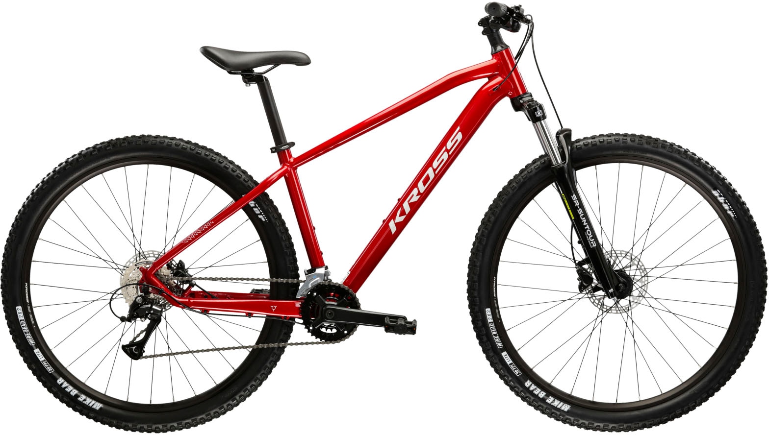 Mountainbike KROSS "Hexagon 4.0" Gr. 46, rot (rot, schwarz), Fahrräder, 46cm, 29 Zoll (73,66cm) hinten: 29 Zoll (73,66cm) Image